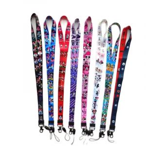 Disney Mickey Minnie Mouse lanière pour clé sangle de cou carte d'identité porte-Badge porte-clés