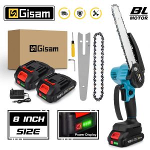 Gami 8 pouces scie à chaîne sans brosse sans fil Mini scie d'élagage à main scie électrique pour le