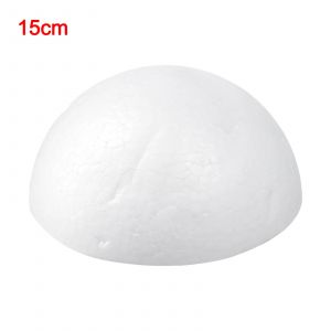 Boule de mousse de polystyrène demi-rond 15cm/18cm/20cm/25cm, 1 pièce, pour bricolage, noël, enfants