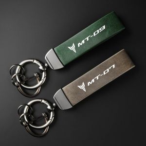 Porte-cl&eacute;s en cuir de qualit&eacute; sup&eacute;rieure pour moto, pour Yamaha MT01 MT09 MT07 MT10 MT03 MT 01 09 07