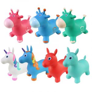 Trémie gonflable gonflable pour enfants, Animal de saut, videur de cheval de saut en PVC, jouets de