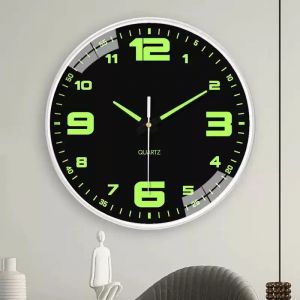 Horloge lumineuse chambre horloge silencieuse horloge murale salon moderne simple mode créative