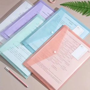 Enveloppe en plastique PP WQN-5PCS, enveloppe en plastique transparente et réutilisable, dossier