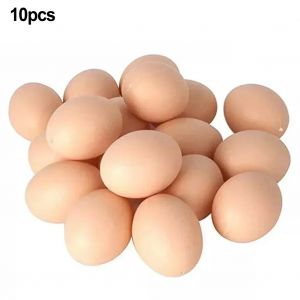 Jouets œufs 10 Faux œufs de poule, obtenez des poules aux œufs, volaille, nid de Mannequin,