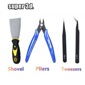 Accessoires d'imprimante 3D, spatule de retrait, pince en acier, câble électrique, cisailles