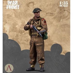 Modèle de soldat en résine faite à la main pour collectionneurs, scène militaire blanche, statue de