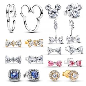 Boucles d'oreilles Disney Mickey Mouse, clous d'oreilles adaptés aux femmes, accessoires exquis,