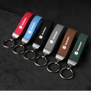 Porte-cl&eacute;s de voiture en alliage de zinc et cuir su&eacute;d&eacute;, cadeau haut de gamme pour Suzuki Vitara