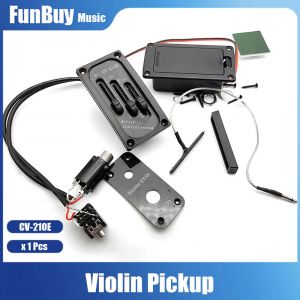 Micro de violon électrique réglable, préampli piézo CV-210E pour projet de violon électrique