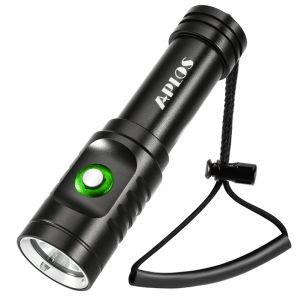 APLOS AP01 1050 Lumens Plongée lampe de Poche XM-L2 5000k LED Plongée Lumière, IPX8 Étanche Sous