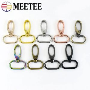Boucle de sangle pour sac, 20 pièces, 13-38mm, fermoir à homard pivotant en métal, mousqueton pour