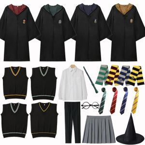 Costume de Cosplay Harry Potter pour Adulte et Enfant, Déguisement d'Halloween, Hermione,
