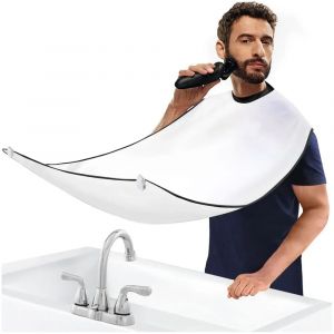 Tablier de rasage pour hommes, noir, support de tondeuse Ib, receveur de barbe, &eacute;tanche, outils de