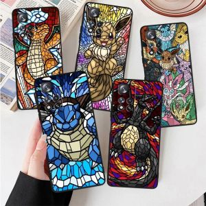 Art Pokemon Gengar Juste de t&eacute;l&eacute;phone noire pour Xiaomi, Redmi Note 12, 12S Turbo, 11, 11T, 11S, 10,