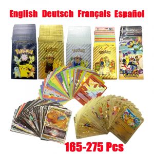 165-275 pi&egrave;ces cartes Pokemon Vmax GX Charizard Pikachu Collection Rare carte d'entra&icirc;nement de