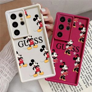Coque de téléphone en Silicone souple, dessin animé Disney Mickey Minnie Mouse, pour Samsung Galaxy