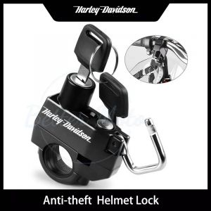 Verrou de casque de moto pour harley-davidson, sécurité antivol pour verrouillage du guidon,