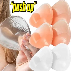 Inserts de soutien-gorge en silicone pour femmes, coussinets de poitrine, soutien-gorge push-up,