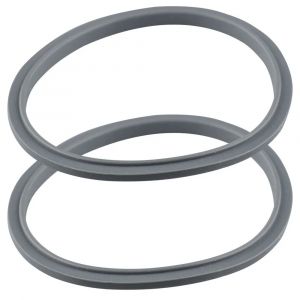 Lot de 2 Pièces de Rechange Gris Compatible avec les Mélangeurs NutriBullet 600W 900W NB-101B NB-201