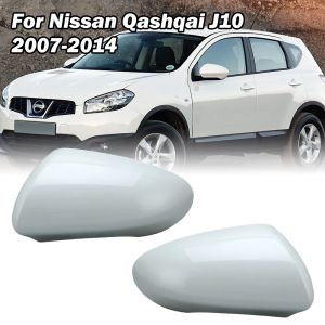 Couvercle de r&eacute;troviseur lat&eacute;ral pour Nissan Qashqai Nissan Dualis J10 2007 &ndash; 2014, blanc perle,