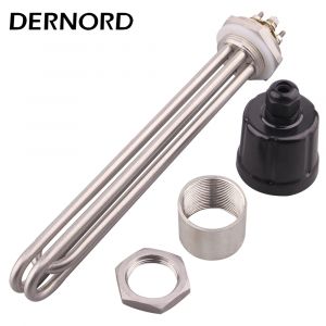 DERNORD 3KW/4.5KW/6KW/9KW/12KW 220V/380V élément chauffant électrique pour eau 1.5 "filet SUS304