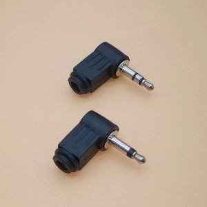 4 pièces 3.5mm 2 pôles 3 pôles Audio Mono stéréo prise Jack mâle fiches à Angle droit pour casque de