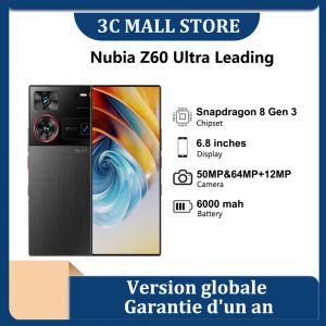 Nubia Z60 Ultra Leading Version,Version globale,6,8 pouces,Snapdragon 8 Gen 3,6000 mAh,Charge