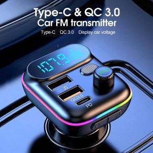Transmetteur FM Bluetooth 5.0 pour voiture, transmetteur FM USB PD, chargeur rapide, accessoires