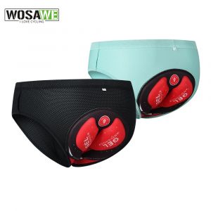 WOSAWE hommes short de cyclisme vtt vélo de route sous-vêtements d'équitation Gel 3D rembourré