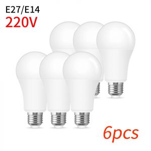6 pi&egrave;ces ampoule LED lampes AC220V E27 E14 3W 6W 9W 12W 15W 18W 20W Lampada Bombilla salon pour la