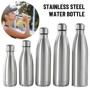 Bouilloire de cantine en acier inoxydable, bouteille d'eau de Camping en plein air, Portable, grande