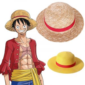Chapeau de paille Anime Cosplay pour adultes, casquette Luffy, accessoires de performance sur scène,