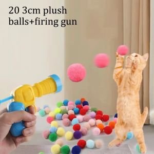 Pistolet jouet interactif pour chat : chasse laser engageant et plaisir en plumes pour les chats
