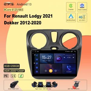 Android 13 Carplay pour Renault Lodgy 2021 Dokker 2012-2020 voiture Dvd Auto Radio stéréo Navigation