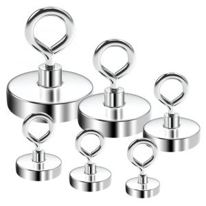 N52 super puissant n&eacute;odyme r&eacute;cup&eacute;ration aimant crochet p&ecirc;che aimant n&eacute;odyme aimant Finder puissant