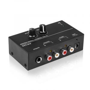 Pr&eacute;ampli Phono Ultra-Compact PP500 avec Basses et Aigus, &Eacute;quilibre, R&eacute;glage du Volume, Pr&eacute;ampli