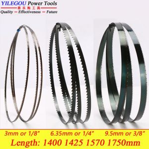 3 lames de scie à ruban 8 "9" 10 ". 1400 1425 1570 1750mm Lame de scie à ruban pour le travail du