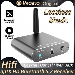 VAORLO AptX-HD Bluetooth 5.2 r&eacute;cepteur HIFI musique adaptateur Audio sans fil 3.5mm AUX optique