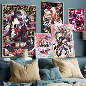 Affiches de films classiques Anime recrut&eacute;s Anronpa, affiche de qualit&eacute; HD, peinture d'art mural,