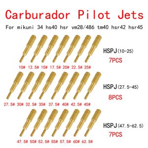 Mortorcycle – jeu de Jet pilote lent vm28/486, pour mikuni HS40 HSR42/45/48 RS34-RS40 TM33 TM36 TM40