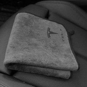 Serviette de lavage en microfibre avec Badge de Logo de voiture, chiffon de nettoyage doux en coton,