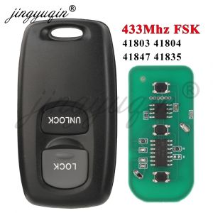 Jingyuqin cl&eacute; de voiture &agrave; distance 2 boutons 433MHZ FSK pour Mazda M6 2 3 6 s&eacute;rie 2003-2010 Ford
