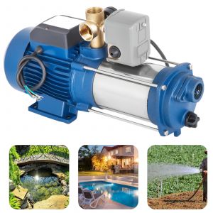 Pompe d'appoint à eau haute puissance avec pressostat automatique, 2200W, moteur en cuivre pur, 3HP,