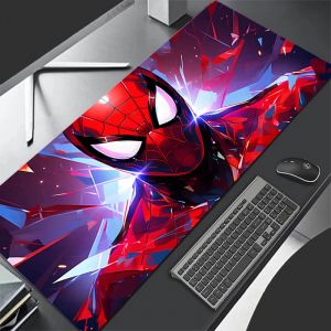 Grand tapis de souris Gamer 900x400 tapis de clavier Marvel Spider-Man tapis de souris Pc ordinateur