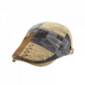 Chapeau b&eacute;ret en coton pour homme, casquette gavroche r&eacute;glable, casquettes de chauffeur de taxi,