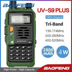 BaoFeng UV-S9 Plus Tri-Band 16km VHF UHF étanche 136-174Mhz/220-260Mhz/400-520Mhz longue portée Ham