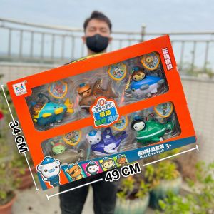 Barnacles Kwazi Peso Dashi Anime Figurine d'action un ensemble d'octonauts Figure bouclier Abs