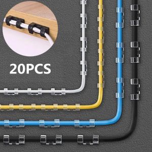 Organisateur de câbles USB, 20/5 pièces, support enrouleur de fil, écouteurs, souris, Clip de