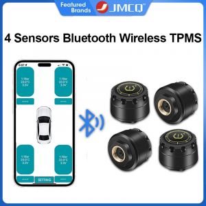 JMCQ TPMS système de surveillance de la pression des pneus Bluetooth 5.0 IPX7 étanche surveillance