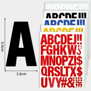 Patchs de transfert de chaleur auto-adh&eacute;sifs, symboles de lettres color&eacute;es, autocollants pour